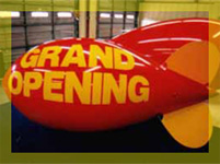 11ft advertising blimp - custom advertising balloons available.